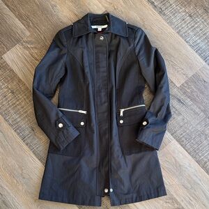 DKNY Black Trench Coat